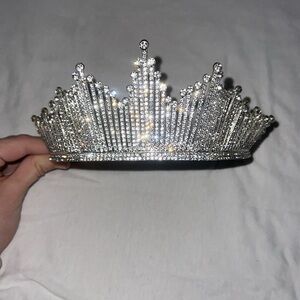 Silver Rhinestone Tiara
